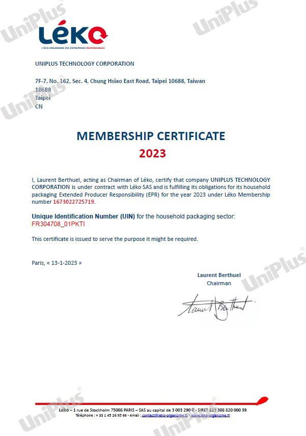leko-france-eco-contribution-member-certificate-uim