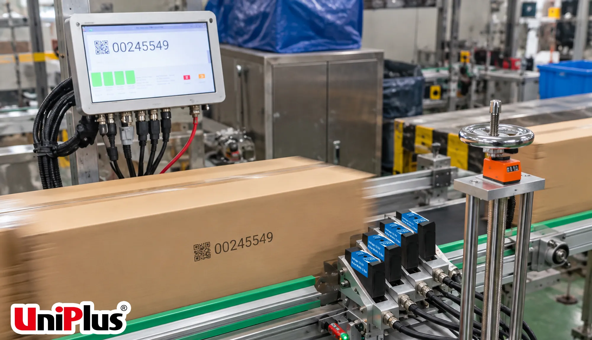 TIJ Barcode coding on High speed logistic cartons-uniplus